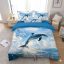 Delfines 3D ágyneműhuzat-garnitúra