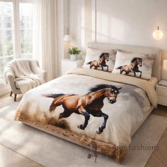   Vágtató ló mintás ágyneműszett – természet ereje a hálószobádban